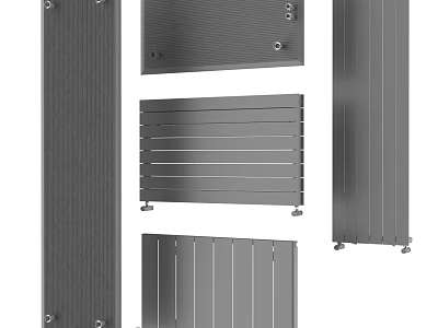 Different Modern Radiator Styles for Home Heating and Interior Design 3d model