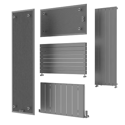 Different Modern Radiator Styles for Home Heating and Interior Design 3d model