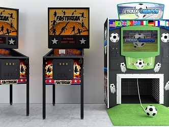 Modern game machine amusement equipment 3d model