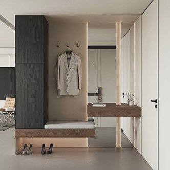 Modern Wardrobe Open Wardrobe Molteni Wardrobe Cloakroom Finished Wardrobe 3d model