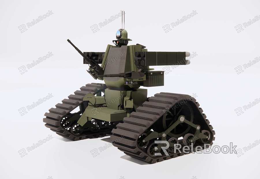 Modern unmanned combat robots model