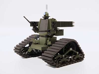 Modern unmanned combat robots model