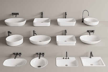 Modern wash basin 3d model