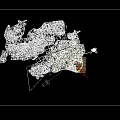 Aerial View Planning Of Modern High Rise Buildings With Waterfront Green Spaces And Mountain Backdrop
