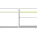 Modern Wardrobe Design With Glass Doors Wooden Panels Interior Shelves And LED Lighting