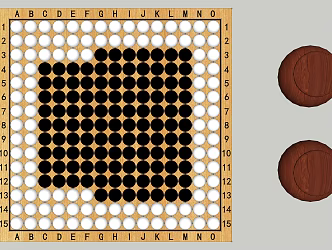 New Chinese Gobang and Chessboard Chess Box Combination 3d model
