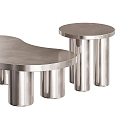 Marcia Coffee Table Metal Coffee Table Side Table Coffee Table Combination 3d model