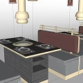Contemporary Display Stands Featuring Black Gold Frames Wooden Panels And Circular Knobs