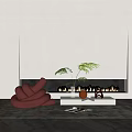 Modern Lazy Sofa 3d model