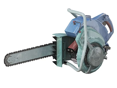 Powerful Professional Heavy Duty Chainsaw Ideal for Wood Cutting Hardware Tools 3d model