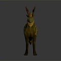 Game Movie Fantasy Dragon Character With Deer Antlers Yellow Green Scales Flame Mane