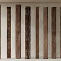 Rustic Wooden Pillars With Natural Texture Arranged In A Row For Interior Space