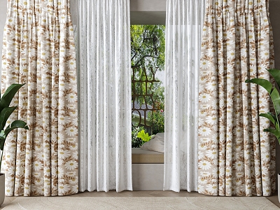 Curtains 3d model