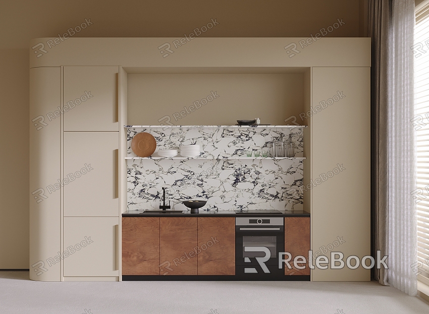 Modern Cabinet Wine Cabinet Sideboard model