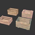 Wooden Storage Boxes In Various Sizes For Home Organization And Decor