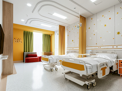 Modern ward Pediatric ward 3d model