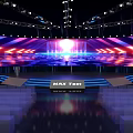 Commercial Stage Equipment with Lighting Setup for MAX TAXI Performance Event