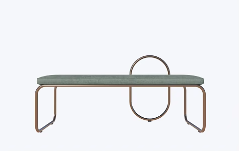 Light Luxury Bed End Stool Bed End Stool Sofa Bench 3d model