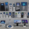Diverse All in One Machines Featuring Touchscreen Displays and Modern Designs
