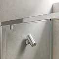 Modern Shower Sauna Interior With Glass Enclosure Steam Room And Stone Walls
