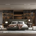 Modern Bedroom Interior With Green Bed Frame Nightstand Armchair Cozy Blanket And Window