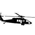 3D Rendered Military Helicopter Hovering With Rotor And Landing Gear