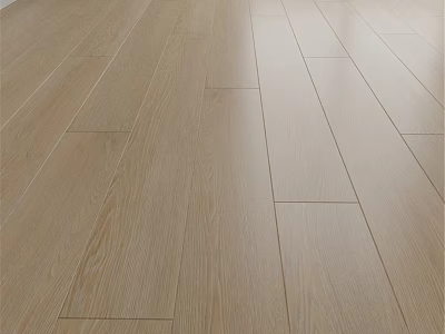 Natural Hardwood Floor With Smooth Surface And Modern Interior Design 3d model
