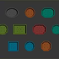 Colorful Plastic Plant Pots In Assorted Colors Various Shapes With Drainage Holes