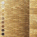 Brick Wall Components Featuring Multiple Color Shades And Textured Surface Design 3d model