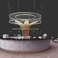 Modern Bar Coffee Bar 3d model