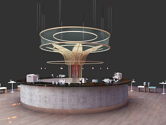 Modern Bar Coffee Bar 3d model