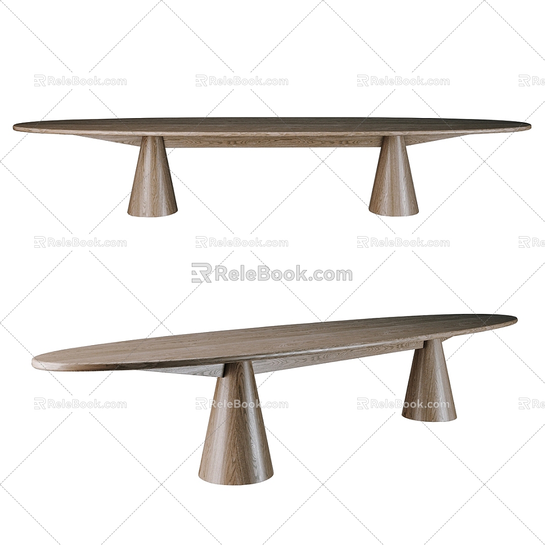 Modern dining table 3d model