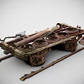 The frame of the modern frame train 3d model