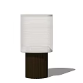 Nordic Table Lamp Minimalist Table Lamp Fabric Table Lamp 3d model
