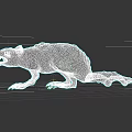 Game Movie Character Mutant Rat With Bumpy Pink Skin Red Eyes Open Mouth Long Tail
