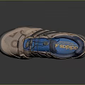 KOYO Outdoor Hiking Shoes With Non Slip Sole Blue Laces Beige And Blue Design