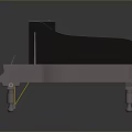 White Grand Piano With Open Lid And Golden Interior For Home Use