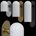 Modern Minimalist Wall Lamps In White Black And Gold For Home Decor