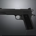 Black Tactical Pistol with Modern Design Textured Grip and Sleek Metal Finish
