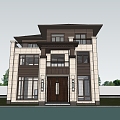 Modern Single-Family Villa Country House Homestay Villa Country Villa 3d model