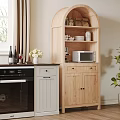 Modern Kitchen Interior Featuring White Cabinets Windows Oven And Wooden Floor