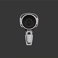 White Outdoor Security Camera with Projection Monitoring Function and Mounted Bracket Lens