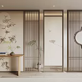New Chinese Partition Screen 3d model