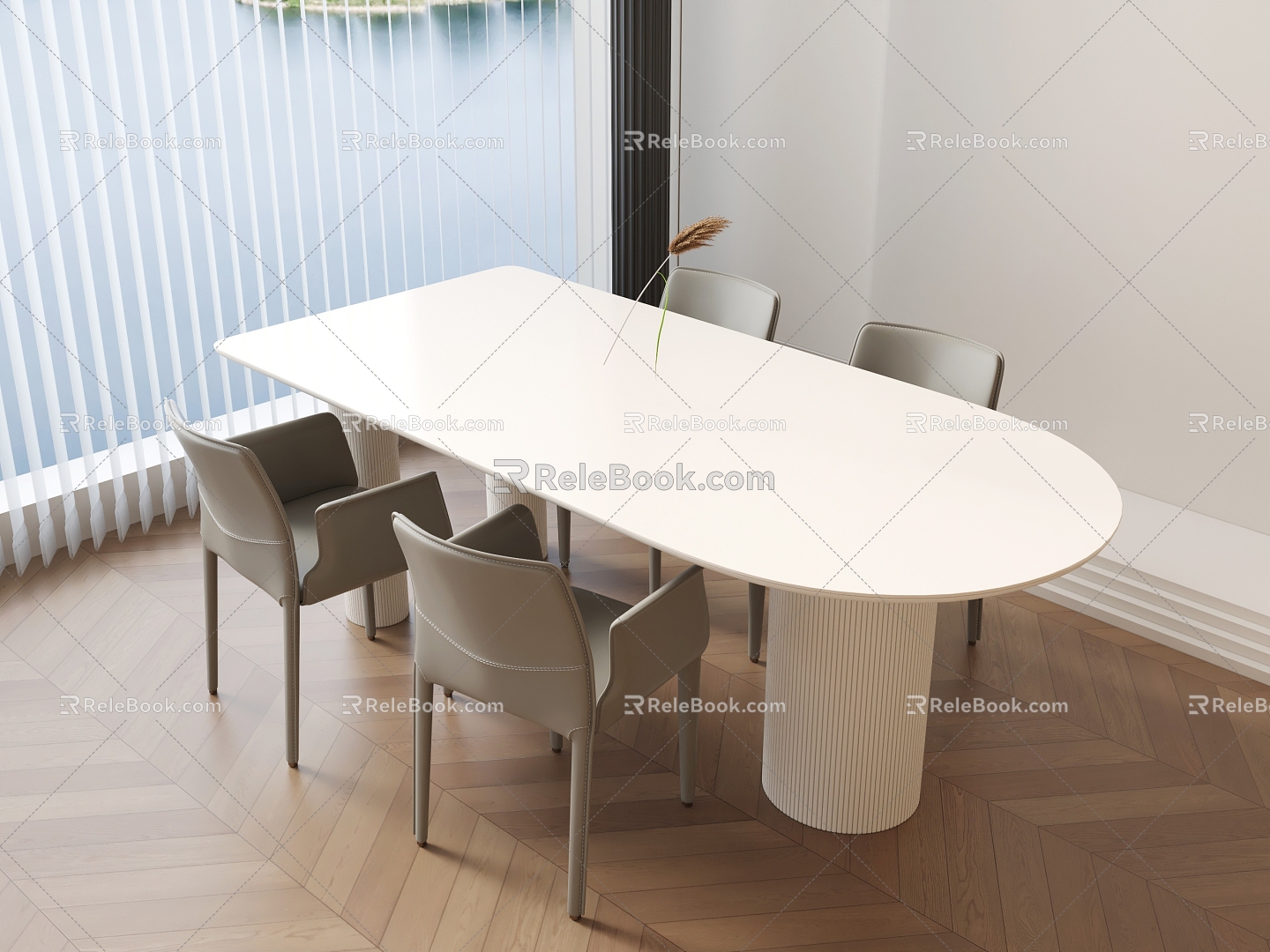 French Dining Table Cream Style Dining Table Four-person Dining Table Semi-round Dining Table Small Dining Table model