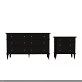 Elegant Entryway Cabinet And Side Cabinet With Dark Brown Finish Golden Knobs And Sturdy Legs