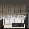Elegant Modern Hotel Lobby Interior With Crystal Chandelier And Reception Desk