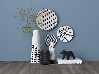 Nordic ceramic ware ceramic furnishings 3d model Nordic ceramic ware ceramic furnishings 3d model