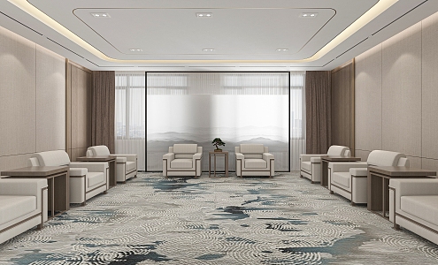 Modern Reception Room Reception Room 3d model