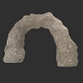 Wood Stone Arch Decorative Piece With Natural Texture For Home Decor