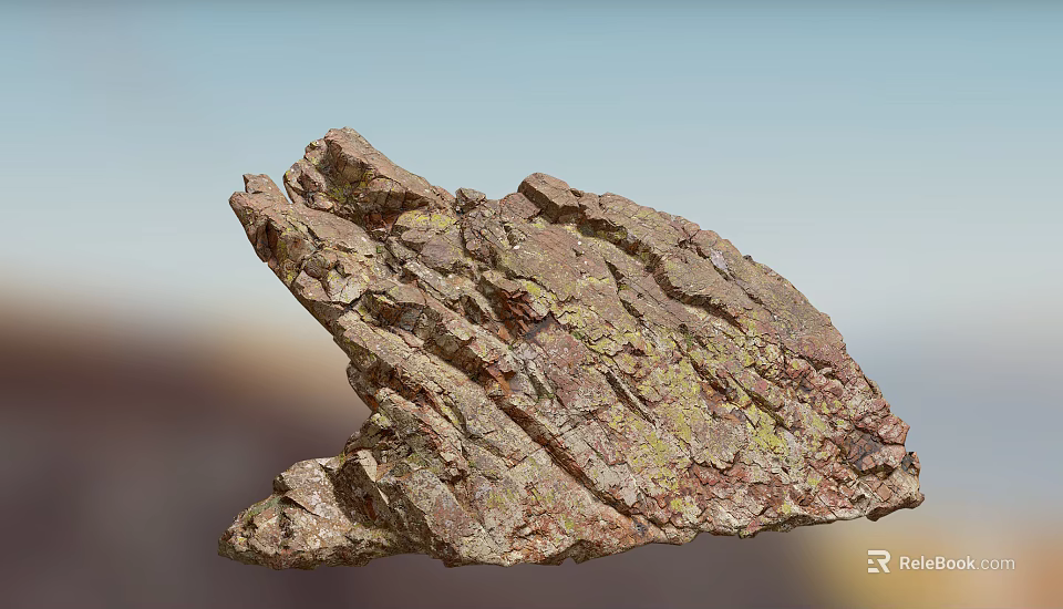 Natural Stone and Wood Materials with Rustic Texture for Interior Decorative Elements 3d model